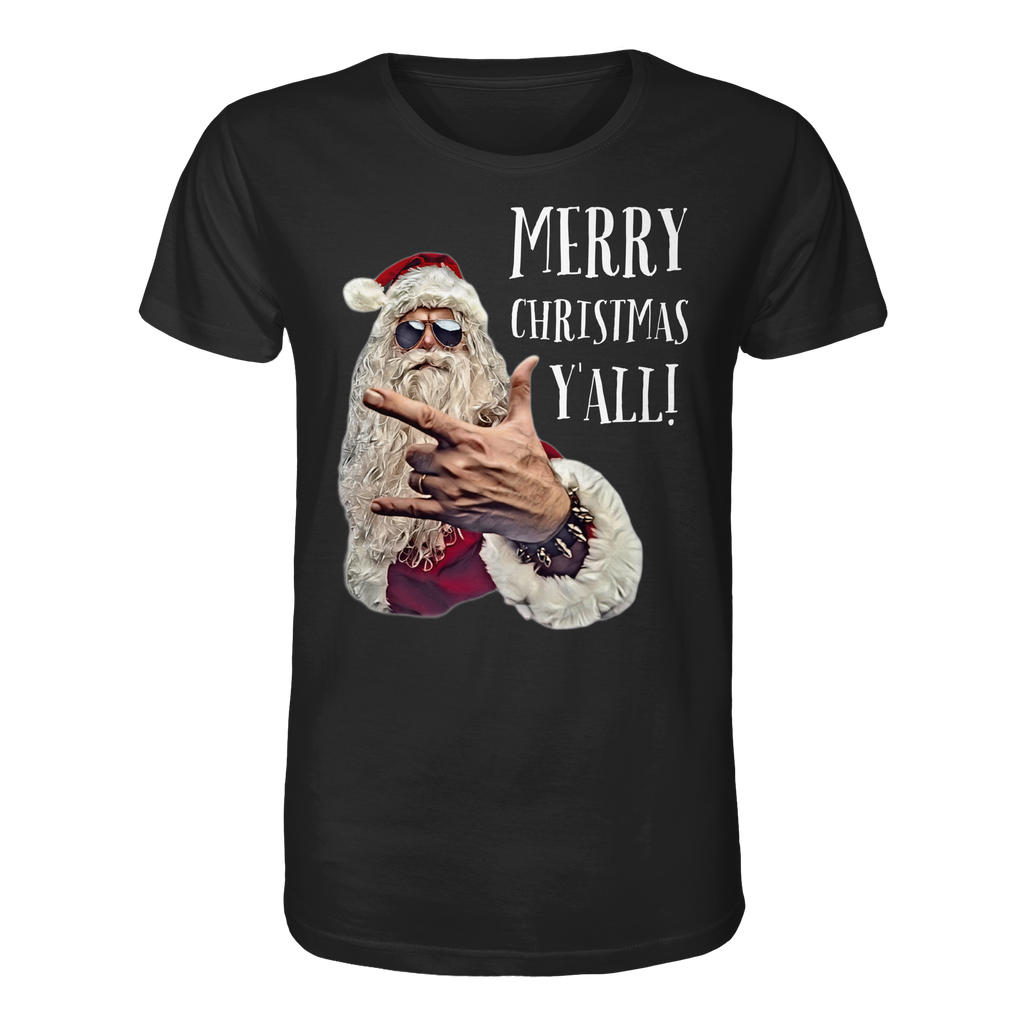 Weihnachtsshirt Cool Santa • Merry Christmas y'all • Bio-Unisex-Shirt