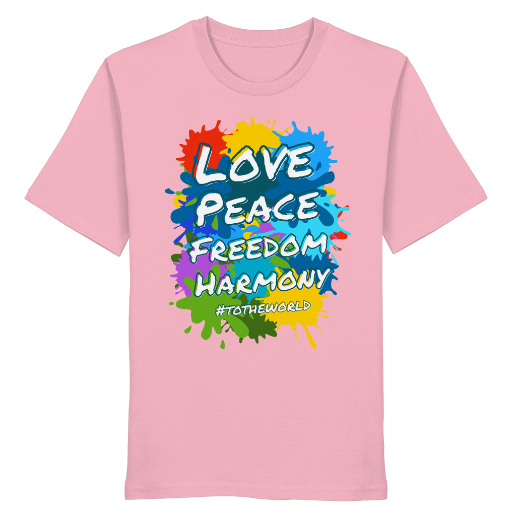 Peace-Shirt • Love Peace Freedom Harmony • Bio-Unisex-T-Shirt