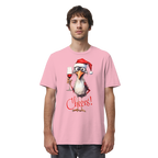 Lustiges Weihnachtsshirt • Santa Chicken Cheers! • Bio-Unisex-Shirt