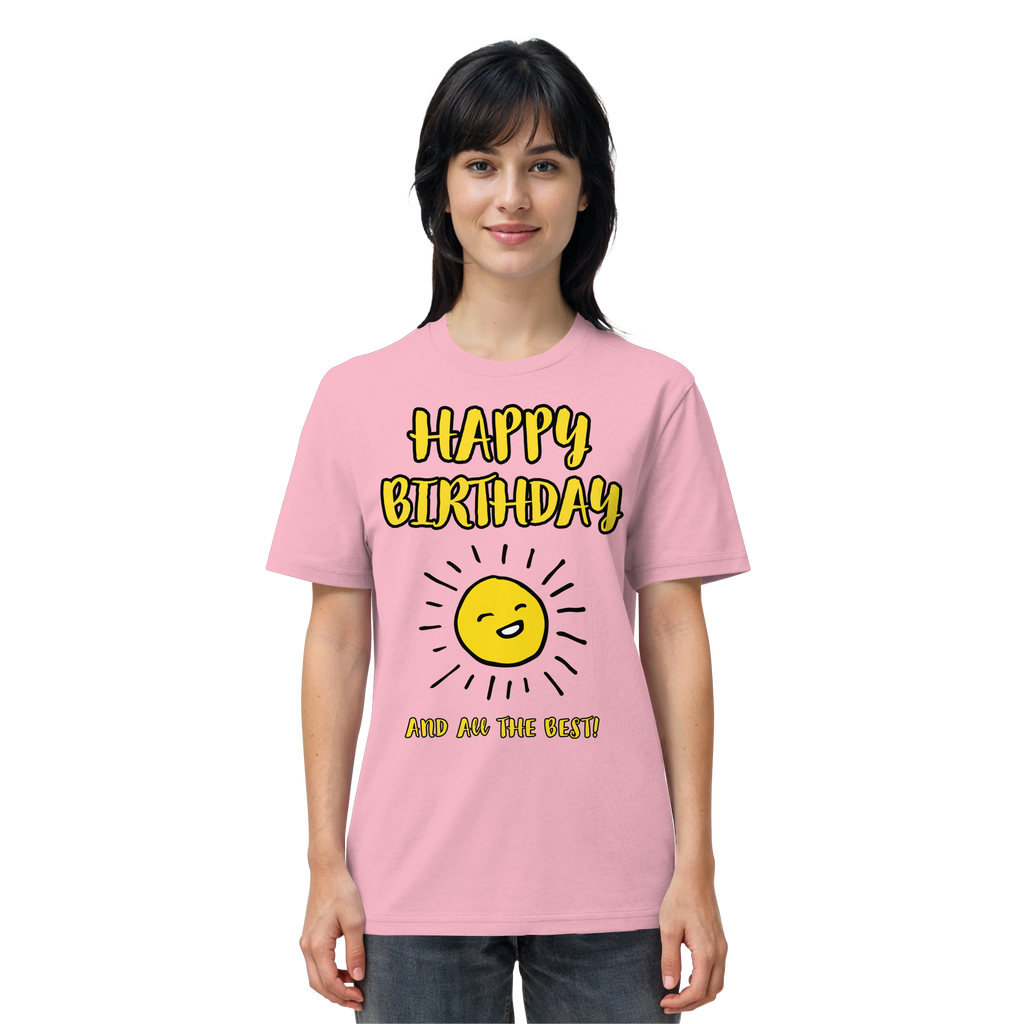 Geburtstagsshirt Happy Birthday and all the best • Bio-Unisex-T-Shirt