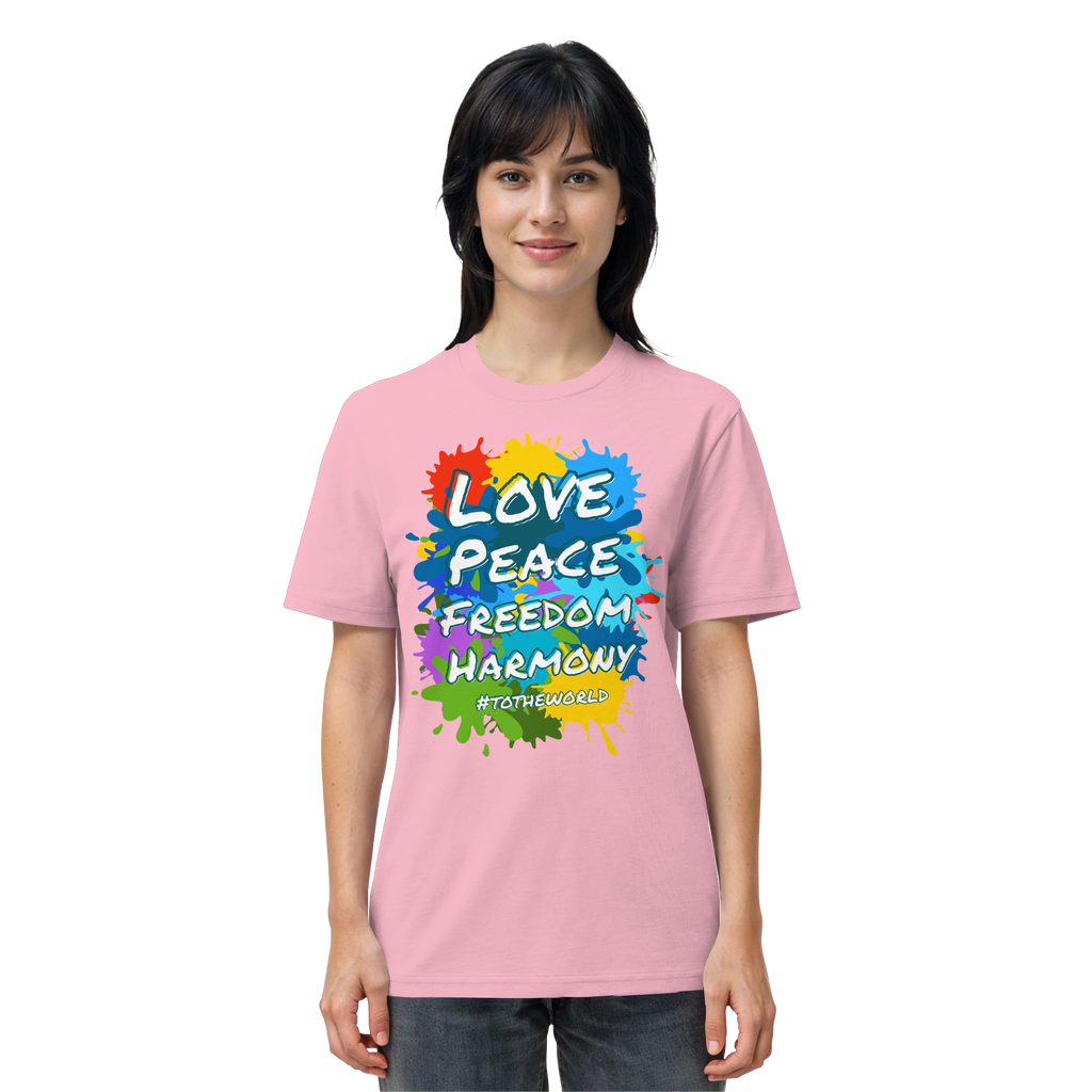 Peace-Shirt • Love Peace Freedom Harmony • Bio-Unisex-T-Shirt