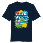 Peace-Shirt • Love Peace Freedom Harmony • Bio-Unisex-T-Shirt