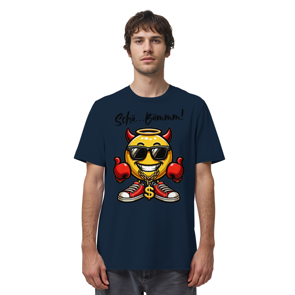 Lustiges T-Shirt mit Emoji • Schä…Bämmm! • Bio-Unisex-Shirt