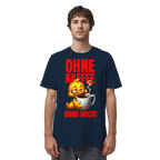Lustiges T-Shirt mit Ente • Ohne Kaffee, ohne mich! • Bio-Unisex-Shirt