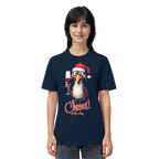 Lustiges Weihnachtsshirt • Santa Chicken Cheers! • Bio-Unisex-Shirt
