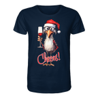 Lustiges Weihnachtsshirt • Santa Chicken Cheers! • Bio-Unisex-Shirt