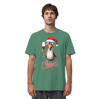 Lustiges Weihnachtsshirt • Santa Chicken Cheers! • Bio-Unisex-Shirt