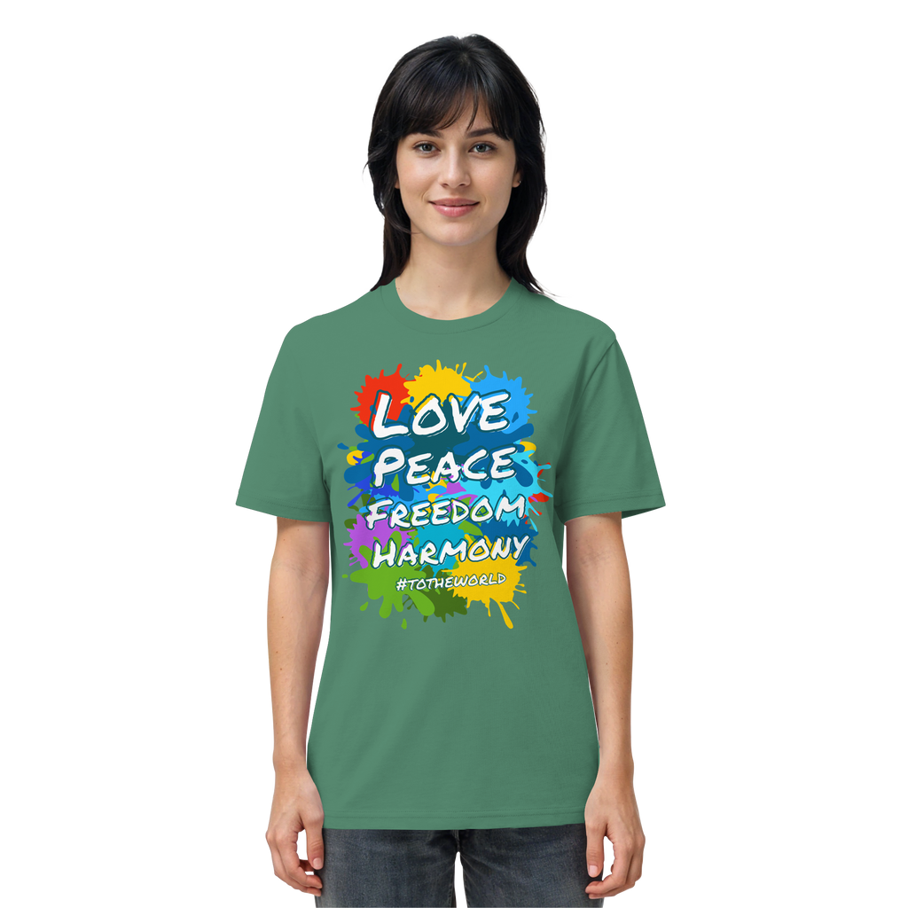 Peace-Shirt • Love Peace Freedom Harmony • Bio-Unisex-T-Shirt