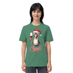 Lustiges Weihnachtsshirt • Santa Chicken Cheers! • Bio-Unisex-Shirt