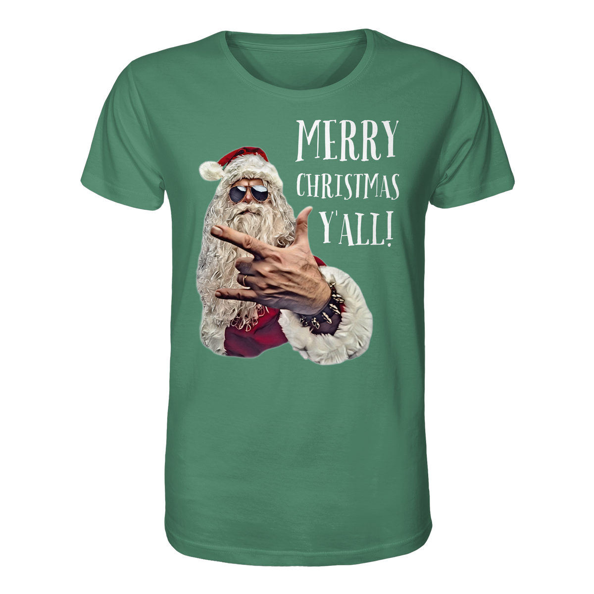 Weihnachtsshirt Cool Santa • Merry Christmas y'all • Bio-Unisex-Shirt