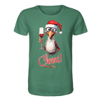 Lustiges Weihnachtsshirt • Santa Chicken Cheers! • Bio-Unisex-Shirt