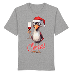 Lustiges Weihnachtsshirt • Santa Chicken Cheers! • Bio-Unisex-Shirt