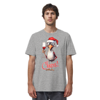 Lustiges Weihnachtsshirt • Santa Chicken Cheers! • Bio-Unisex-Shirt
