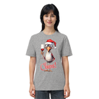 Lustiges Weihnachtsshirt • Santa Chicken Cheers! • Bio-Unisex-Shirt