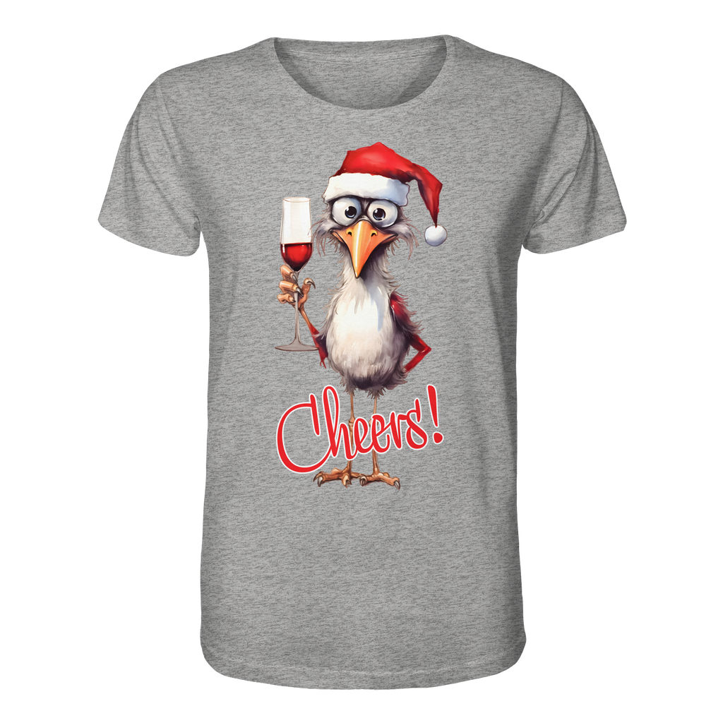 Lustiges Weihnachtsshirt • Santa Chicken Cheers! • Bio-Unisex-Shirt