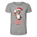 Lustiges Weihnachtsshirt • Santa Chicken Cheers! • Bio-Unisex-Shirt