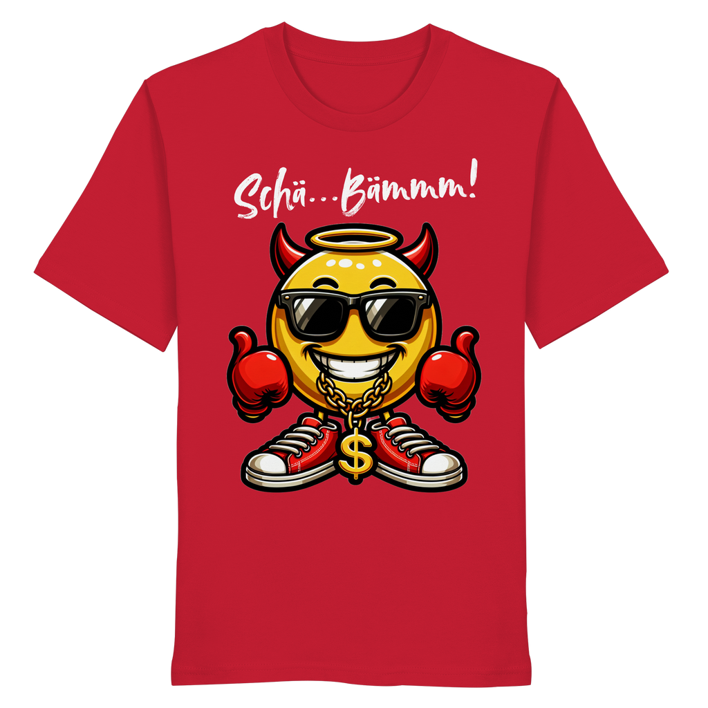 Lustiges T-Shirt mit Emoji • Schä…Bämmm! • Bio-Unisex-Shirt