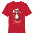 Lustiges Weihnachtsshirt • Santa Chicken Cheers! • Bio-Unisex-Shirt