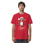 Lustiges Weihnachtsshirt • Santa Chicken Cheers! • Bio-Unisex-Shirt