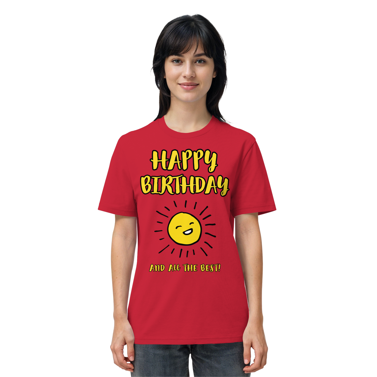 Geburtstagsshirt Happy Birthday and all the best • Bio-Unisex-T-Shirt
