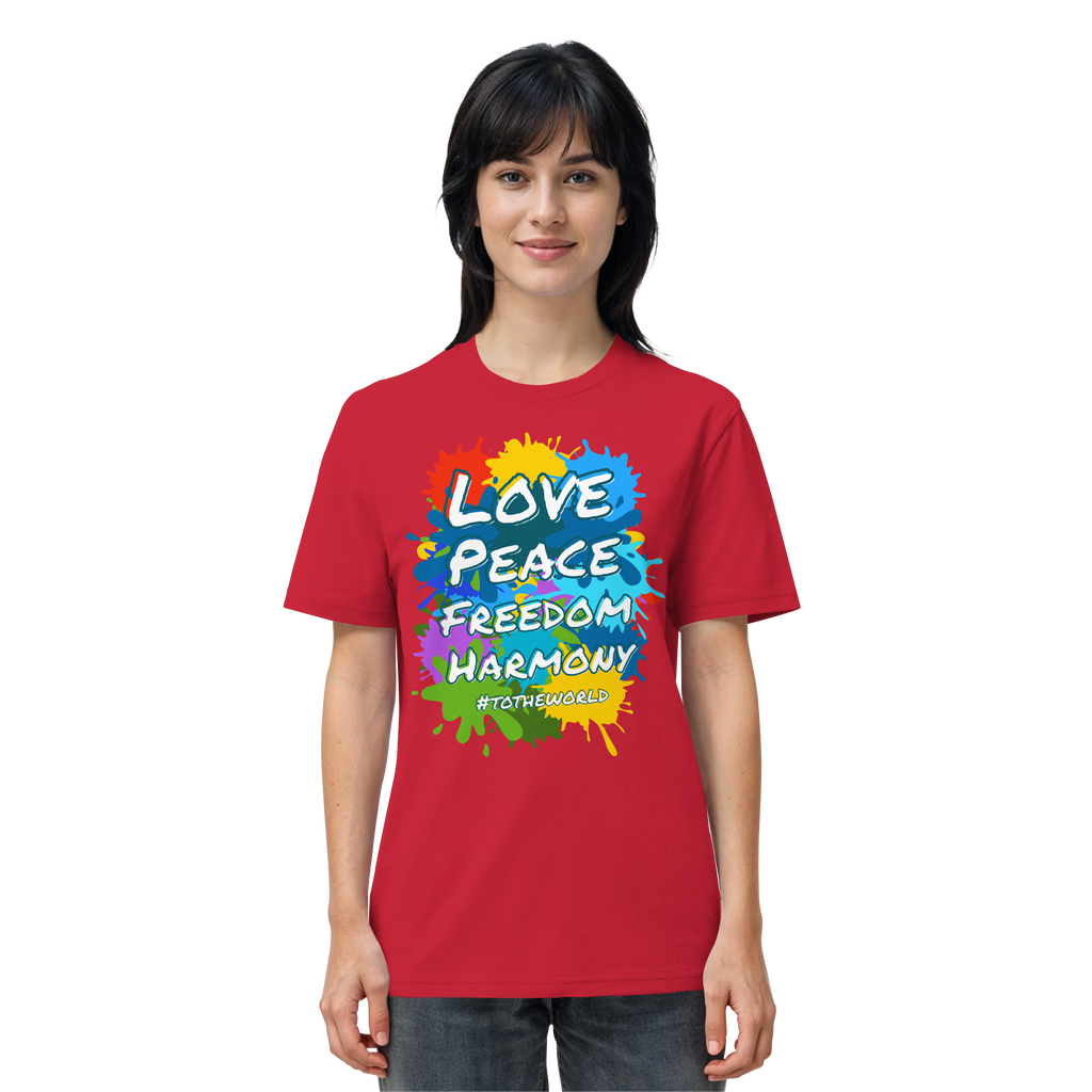 Peace-Shirt • Love Peace Freedom Harmony • Bio-Unisex-T-Shirt