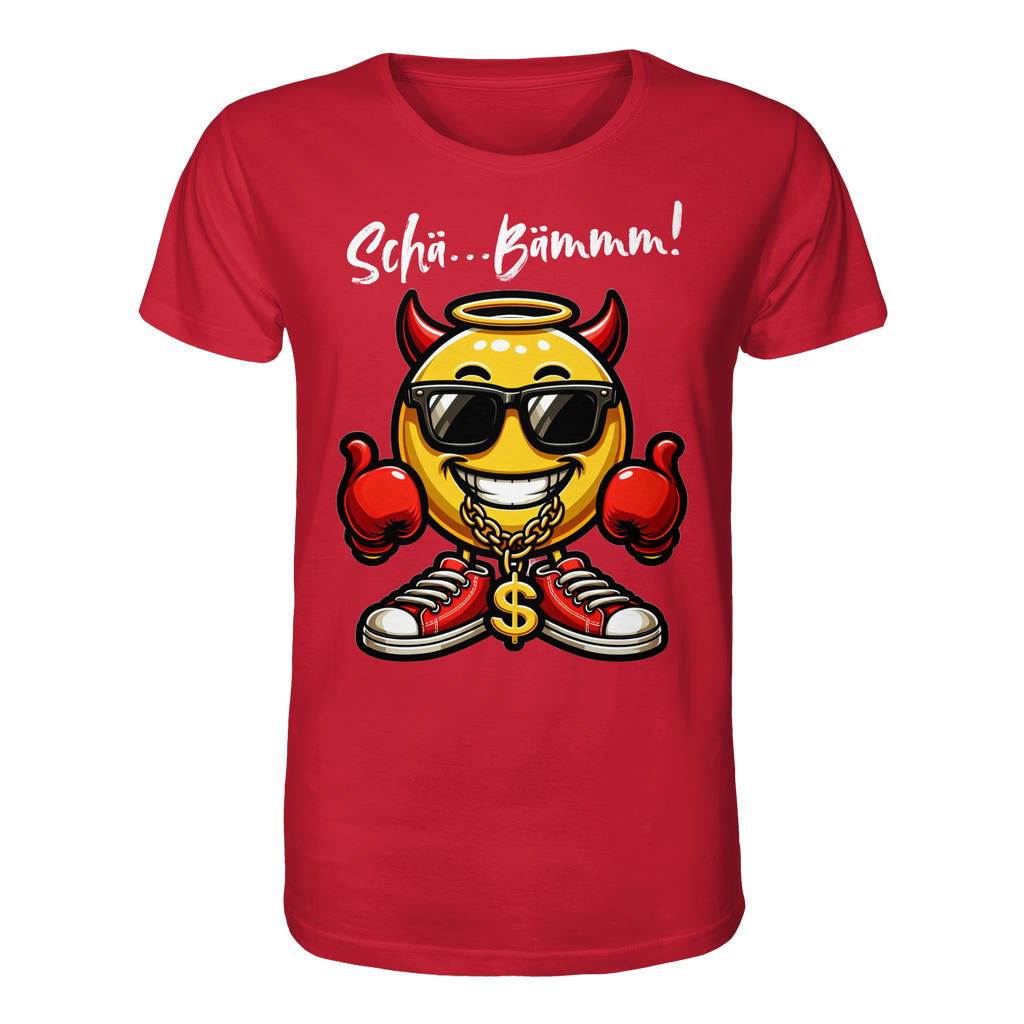 Lustiges T-Shirt mit Emoji • Schä…Bämmm! • Bio-Unisex-Shirt
