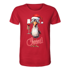 Lustiges Weihnachtsshirt • Santa Chicken Cheers! • Bio-Unisex-Shirt