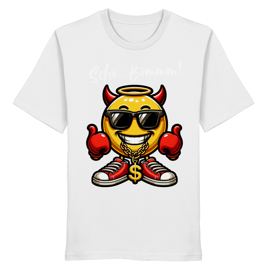 Lustiges T-Shirt mit Emoji • Schä…Bämmm! • Bio-Unisex-Shirt