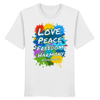Peace-Shirt • Love Peace Freedom Harmony • Bio-Unisex-T-Shirt