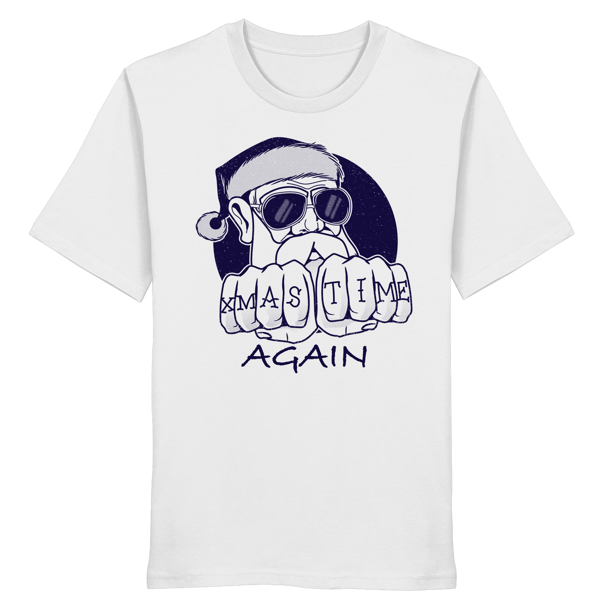 Weihnachtsshirt Cool Santa • Xmas Time Again • Bio-Unisex-T-Shirt