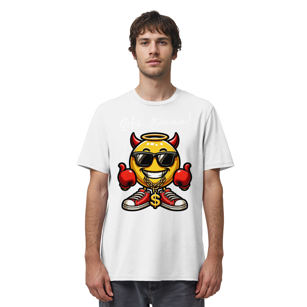 Lustiges T-Shirt mit Emoji • Schä…Bämmm! • Bio-Unisex-Shirt