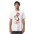 Lustiges Weihnachtsshirt • Santa Chicken Cheers! • Bio-Unisex-Shirt