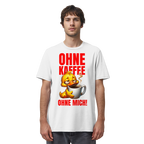 Lustiges T-Shirt mit Ente • Ohne Kaffee, ohne mich! • Bio-Unisex-Shirt