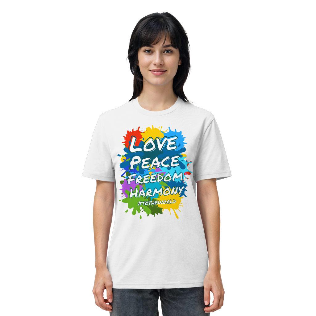 Peace-Shirt • Love Peace Freedom Harmony • Bio-Unisex-T-Shirt
