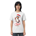 Lustiges Weihnachtsshirt • Santa Chicken Cheers! • Bio-Unisex-Shirt