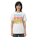 Herrenshirt mit Spruch • Aus dem Weg du Wicht, ich bin ein Gott • Bio-T-Shirt