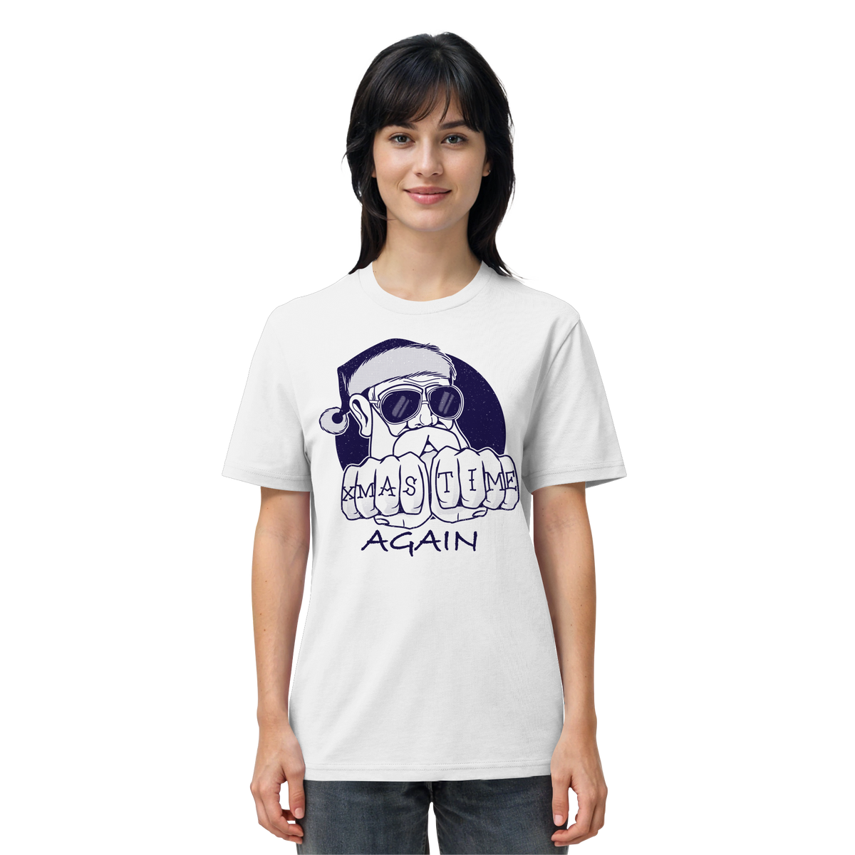 Weihnachtsshirt Cool Santa • Xmas Time Again • Bio-Unisex-T-Shirt