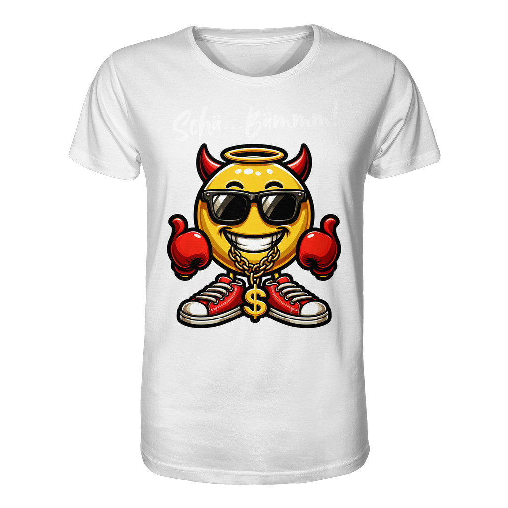 Lustiges T-Shirt mit Emoji • Schä…Bämmm! • Bio-Unisex-Shirt