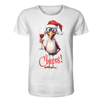 Lustiges Weihnachtsshirt • Santa Chicken Cheers! • Bio-Unisex-Shirt