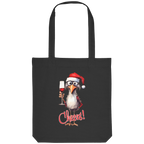 Jutebeutel Weihnachten • Santa Chicken Cheers! • Bio-Stofftasche