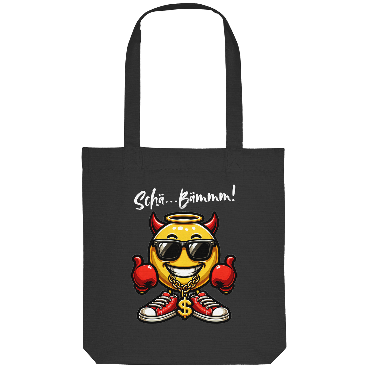 Jutebeutel mit Emoji • Schä…Bämmm! • Bio-Stofftasche