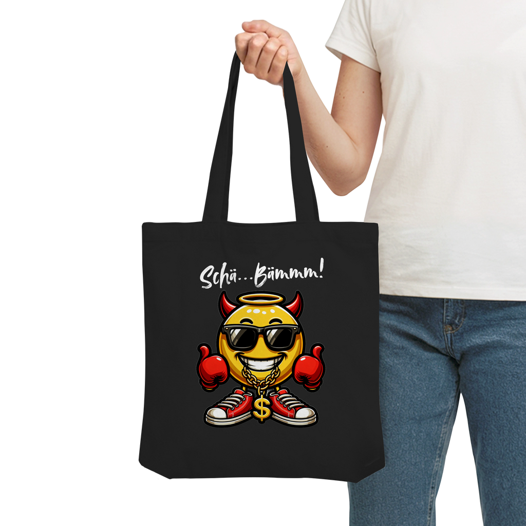 Jutebeutel mit Emoji • Schä…Bämmm! • Bio-Stofftasche