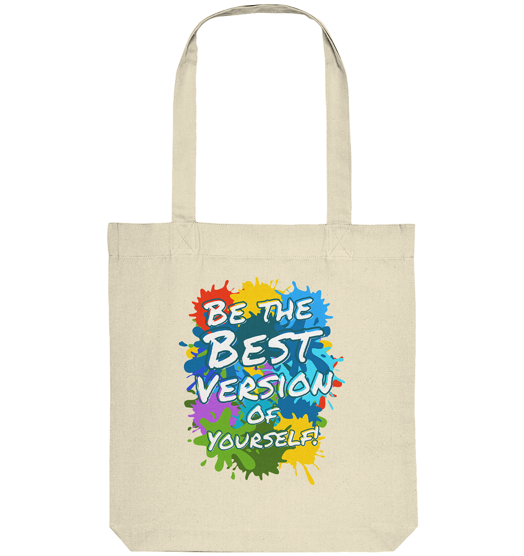 Jutebeutel • Be the best version of yourself • Bio-Stofftasche