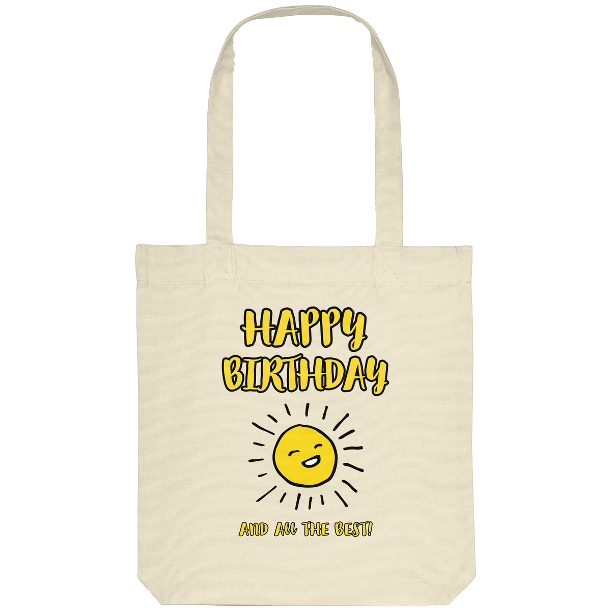 Jutebeutel Geburtstag Happy Birthday and all the best • Bio-Stofftasche