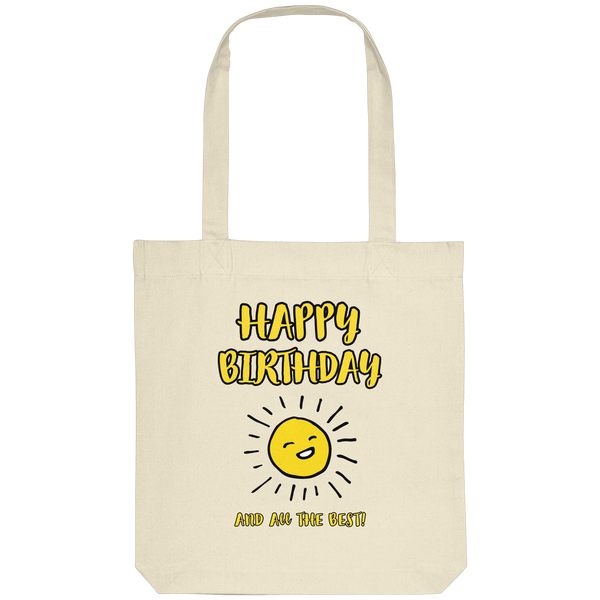 Jutebeutel Geburtstag Happy Birthday and all the best • Bio-Stofftasche