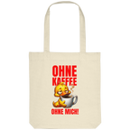 Jutebeutel mit Ente • Ohne Kaffee, ohne mich! • Bio-Stofftasche