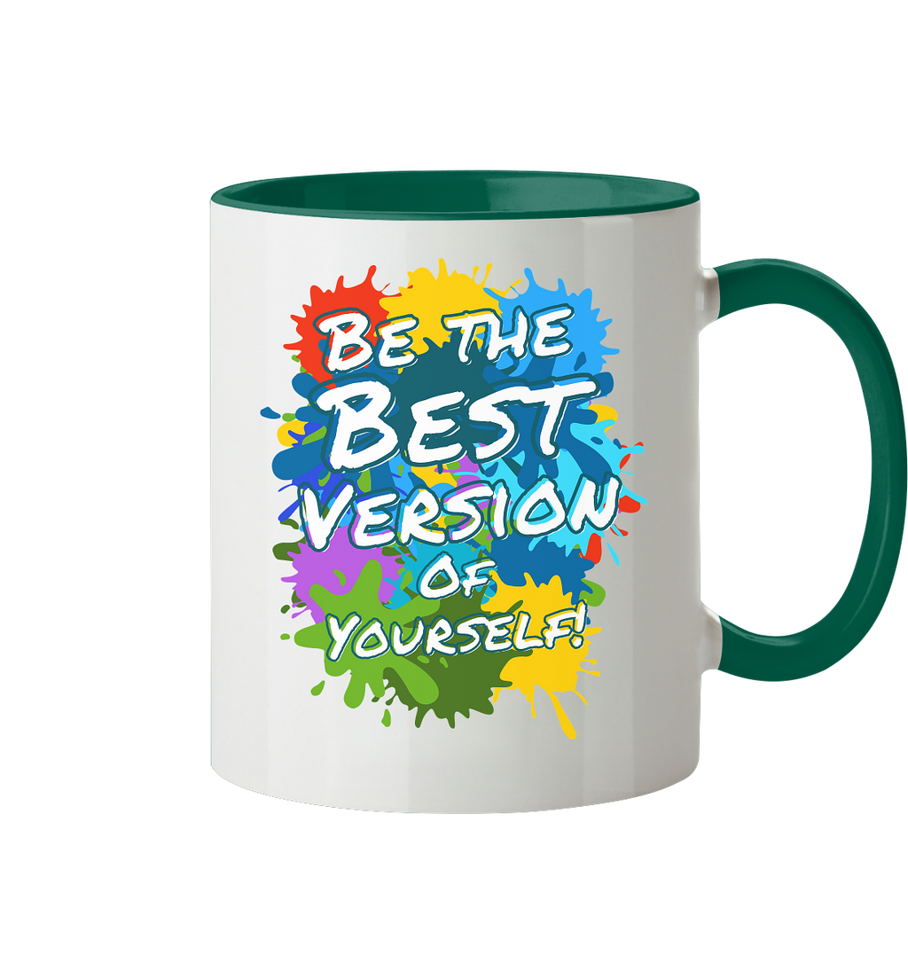 Motivationstasse • Be the best version of yourself • 330 ml zweifarbig