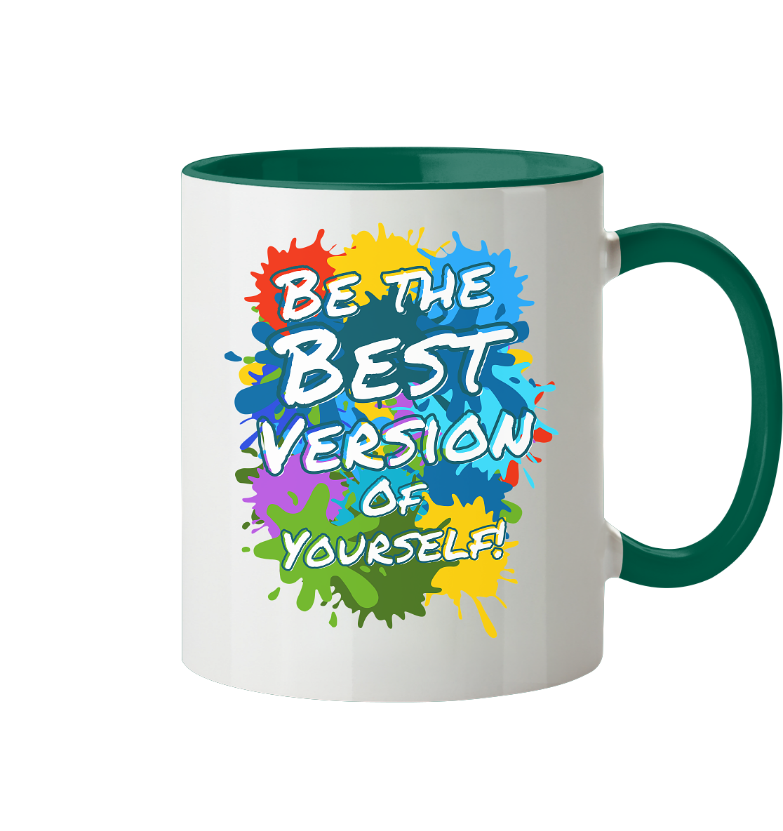 Motivationstasse • Be the best version of yourself • 330 ml zweifarbig