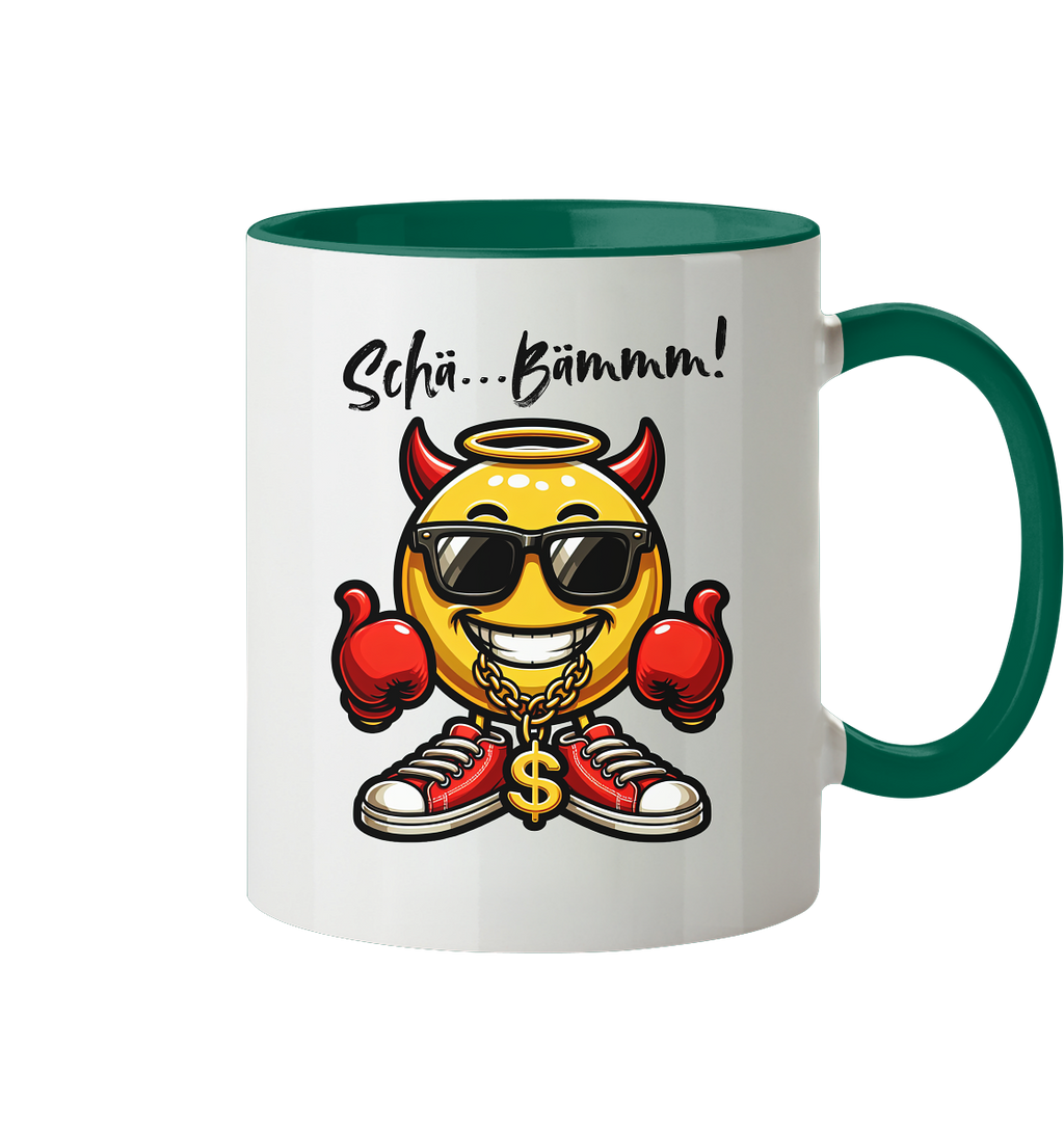 Lustige Tasse mit Emoji • Schä…Bämmm! • 330 ml zweifarbig