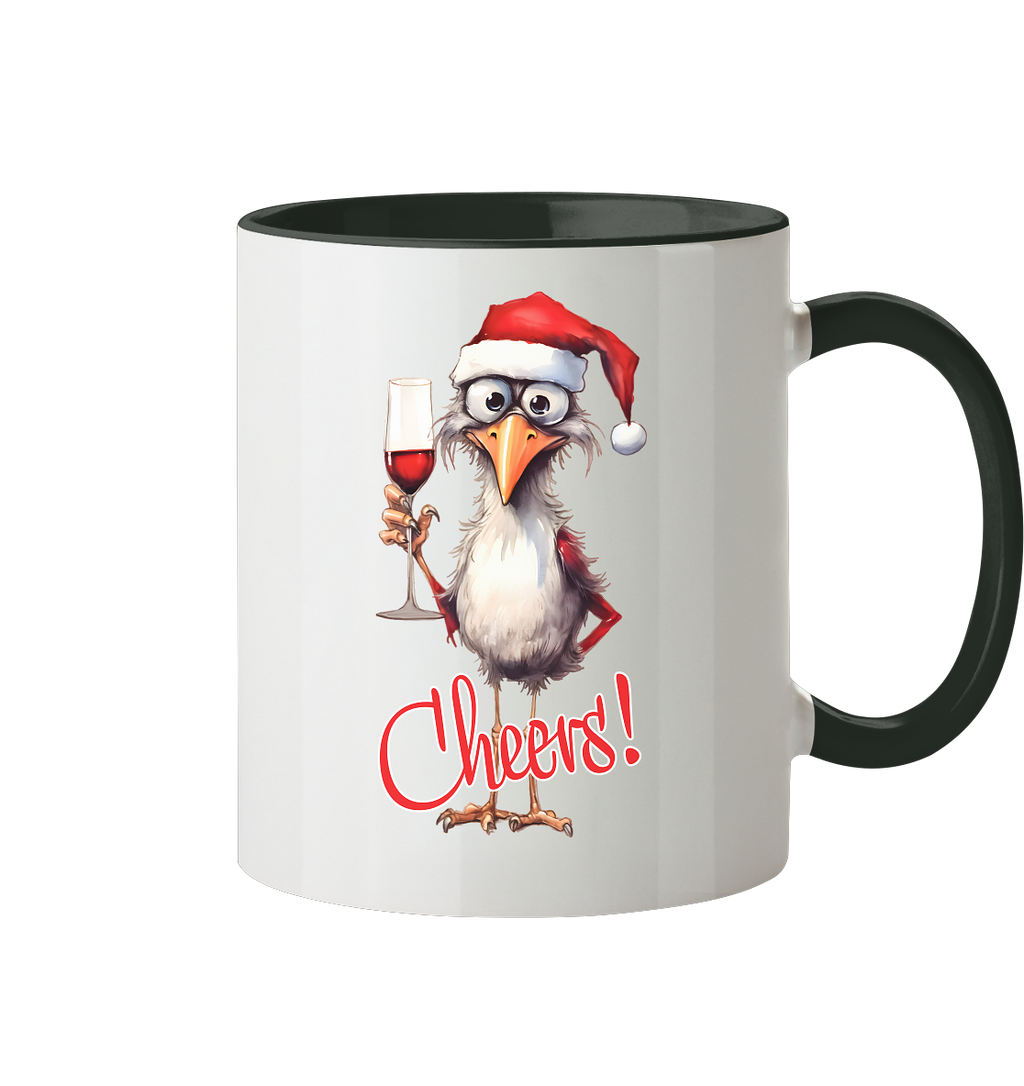 Weihnachtstasse • Santa Chicken Cheers! • 330 ml zweifarbig